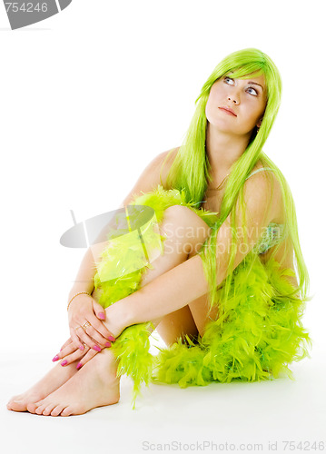 Image of woman in green