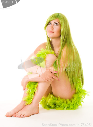 Image of green hair whater nymph