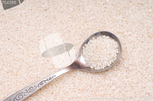 Image of Rice groats background