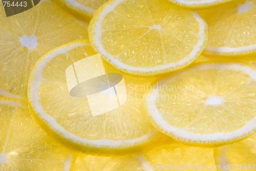 Image of Background with lemon slices (illuminated from below)