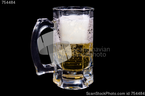 Image of cool beer(clipping path included)