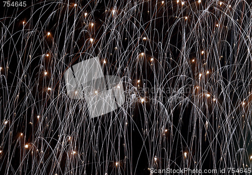 Image of rain of fireworks