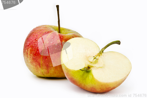 Image of Apples on a white background