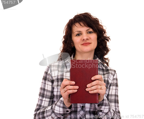 Image of woman with book