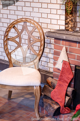 Image of Stocking On Fireplace