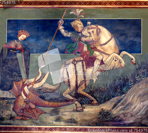 Image of St George killing the drake