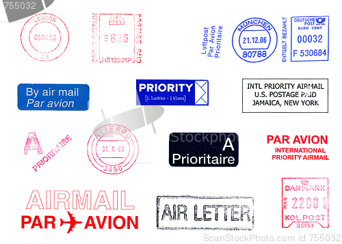 Image of Postage meters stamps