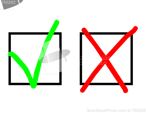 Image of Tick and cross