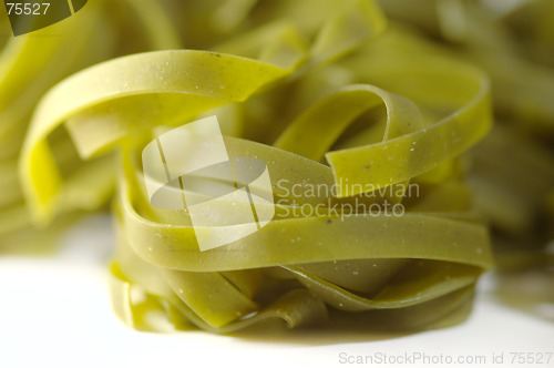 Image of Green noodles
