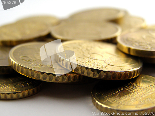 Image of Euro coins background