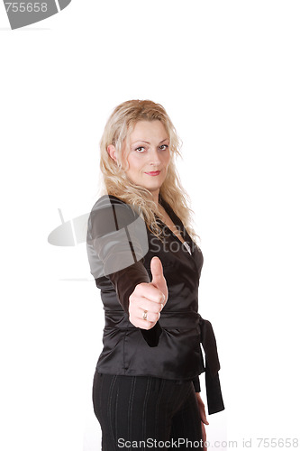 Image of young attractive business woman