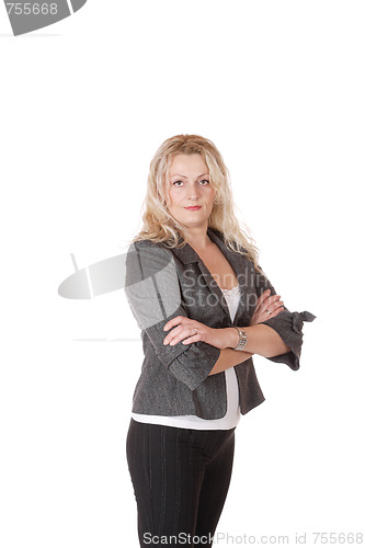 Image of young attractive business woman