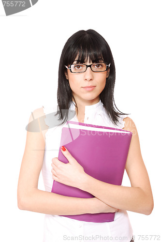 Image of young attractive business woman