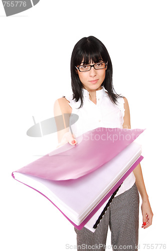 Image of young attractive business woman
