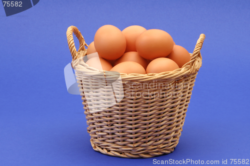Image of Eggs in a basket