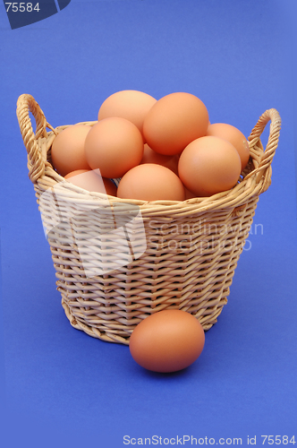 Image of Eggs in a basket