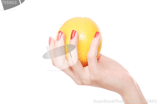Image of Orange in hand