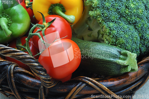 Image of Vegetables in the basket