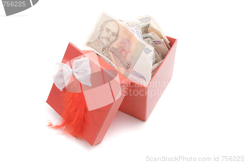 Image of christmas gift boxes isolated 