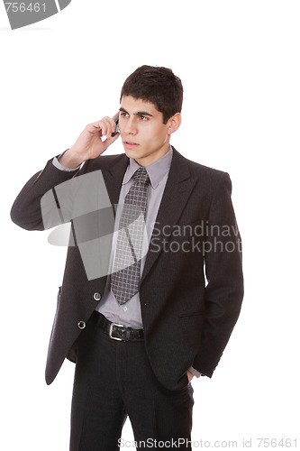 Image of businessman on the phone