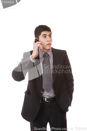 Image of businessman on the phone