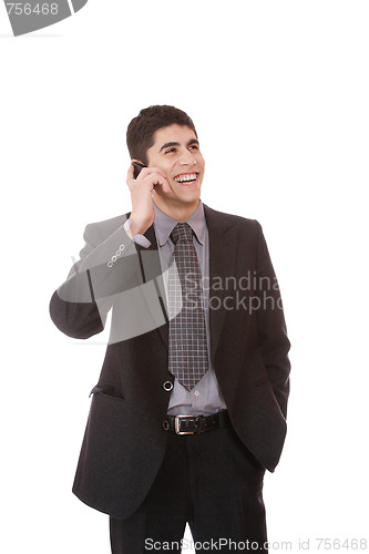 Image of businessman on the phone