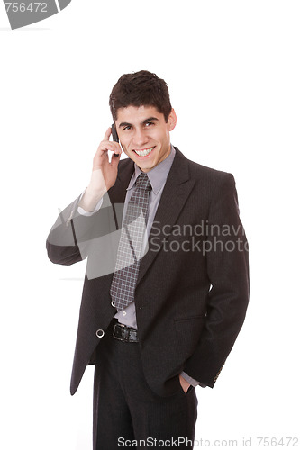 Image of businessman on the phone