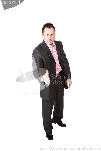 Image of Young business man ready to set a deal 