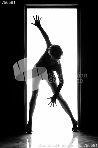 Image of Outlines of a beautiful young woman