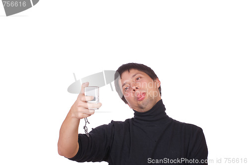 Image of happy young casual man portrait