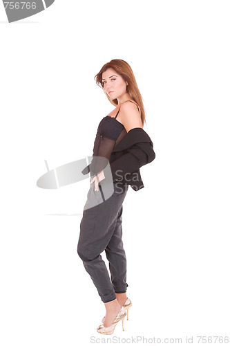 Image of young attractive business woman