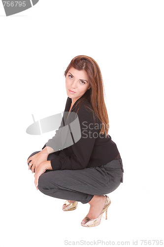 Image of young attractive business woman