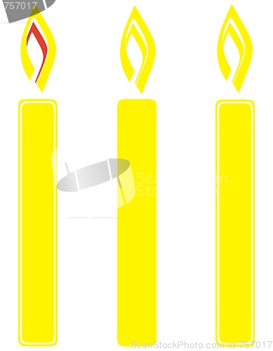 Image of Three candles
