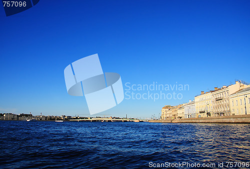 Image of Buildings alongside Neva river