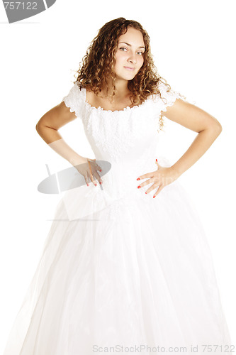 Image of Pretty curly bride