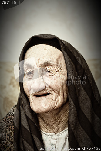 Image of Smiling elderly woman