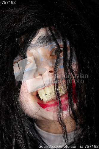 Image of Malicious grin of vampire boy