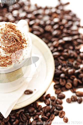 Image of Half of cappuccino cup