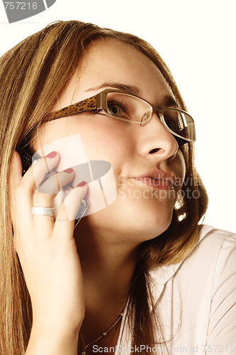 Image of Phone talking woman