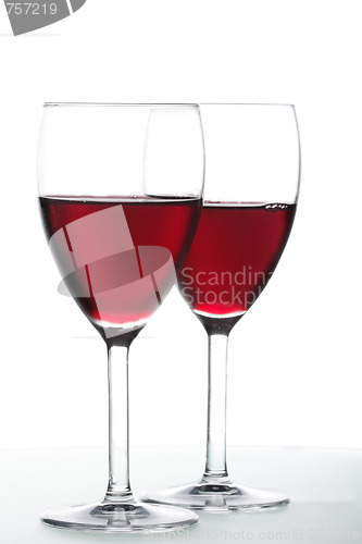 Image of Two glasses of red wine