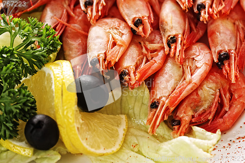 Image of Shrimps and lemon