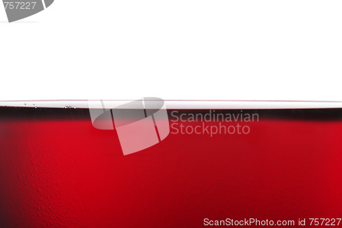 Image of Cold red wine surface