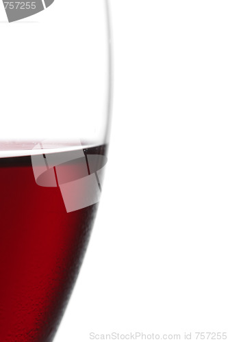 Image of Red wine glass portion