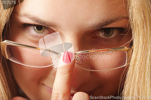 Image of Adjusting eyeglasses