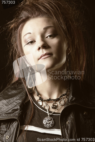 Image of Woman in black