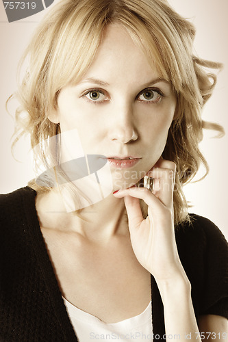 Image of Portrait of blonde