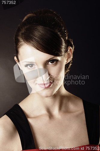 Image of Portrait of pretty young woman