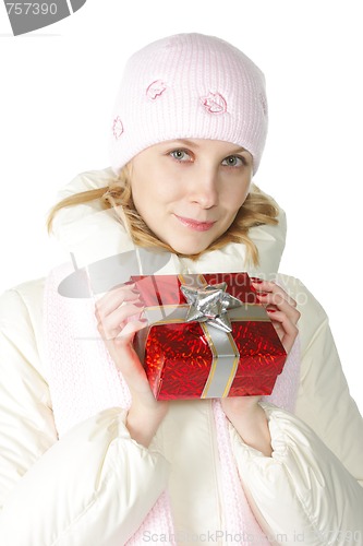 Image of Woman in pink cap