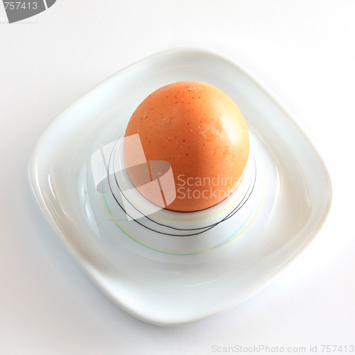 Image of Egg in eggcup above view