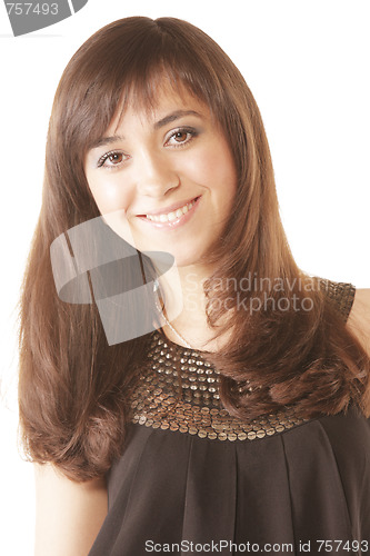 Image of Smiling brunette